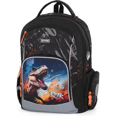 Oxybag ruksak dino raptor čierna sivá mix