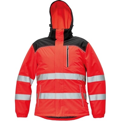 Cerva Knoxfield HI VIS reflexná bunda červená