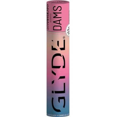 Sheer Glyde na orální sex s příchutí jahody 4 ks