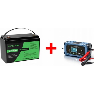 Green Boss LiFePo4 12V 100Ah s nabíječkou 15A