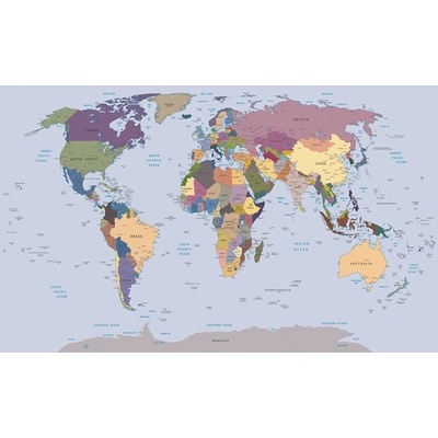 Preinterier FT4628 Fototapeta na stenu Mapa sveta vlies 104cm x 70cm