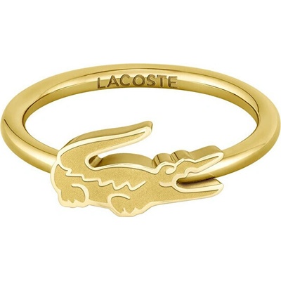 Lacoste pozlátený prsteň Crocodile 2040054