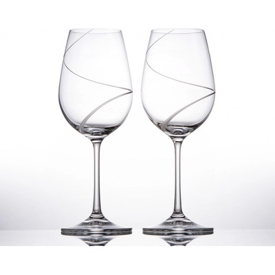 Bohemia Crystal Sklenice na víno dekor ATLANTIS 2 x 350 ml
