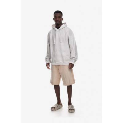 Guess Washed Hoodie pánska šedá s kapucňou vzorovaná M2BQ00KBB40 G1CG M2BQ00.KBB40