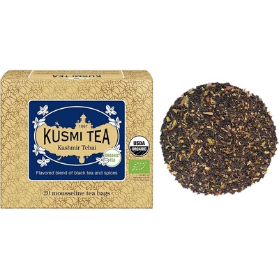 Kusmi Tea Porciovaný čierny čaj Kashmir Tchai Bio 20 vrecúšok
