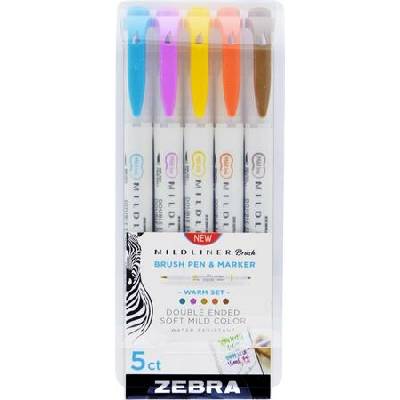 Zebra Mildliner Warm 5 farieb 79305