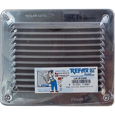 Refax 193 x 165 mm Nerez