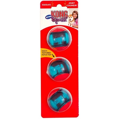 Kong Squeezz Action míč M 3 ks