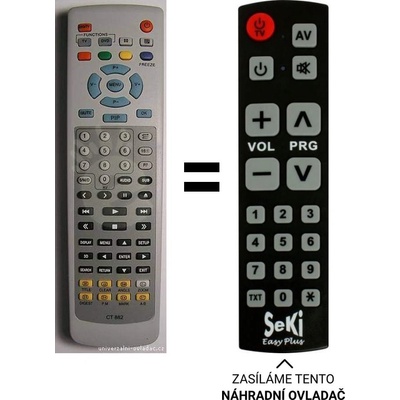 Dálkový ovladač Senior Mascom CT882 TV+DVD – Hledejceny.cz