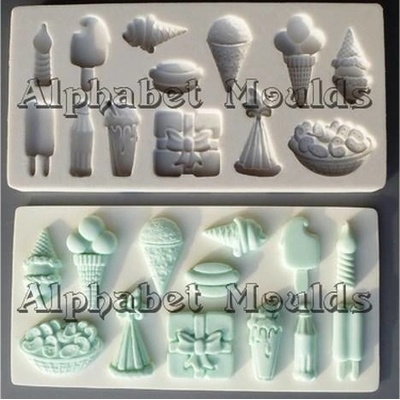 Alphabet Moulds AM0115 silikon forma Party Time 12x6cm