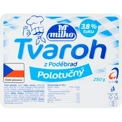 Milko Tvaroh polotučný 250 g