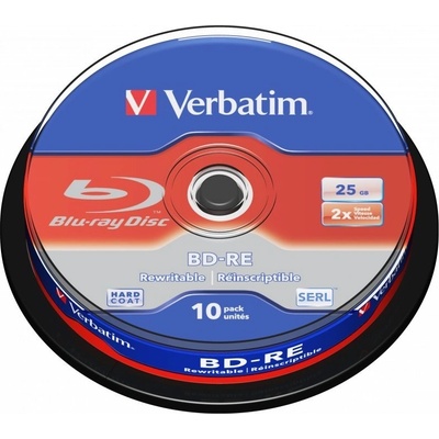 Verbatim BD-RE 25GB 2x, spindle 10ks (43694) – Hledejceny.cz