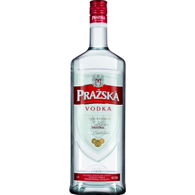 Pražská Vodka 37,5% 1 l (holá láhev)