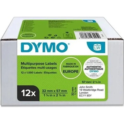 DYMO Etikety, k tlačiarňam LW, 32x57 mm, 1000 ks, DYMO