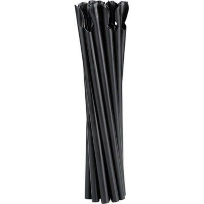ABENA Brčka plastová REUSE se lžičkou černá 21 cm 8 mm 250 ks