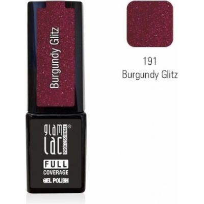 GlamLac Gel lak červený 191 Burgundy Glitz 6 ml