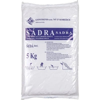 Gypstrend Sádra stavební 5 kg šedá