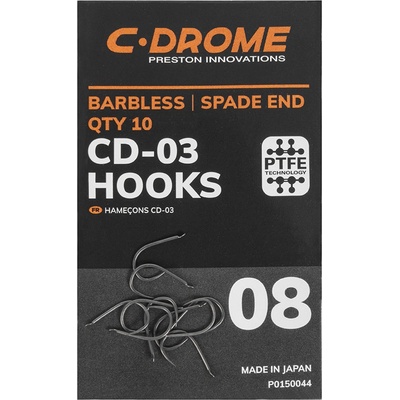 Preston C-Drome CD-03 Barbless vel.8 10 ks