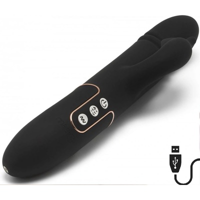 Mae B Pulse Králičí vibrační dildo v silikonu 26 x 4 cm
