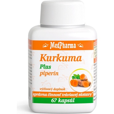 MedPharma Kurkuma Plus piperin 67 kapsúl
