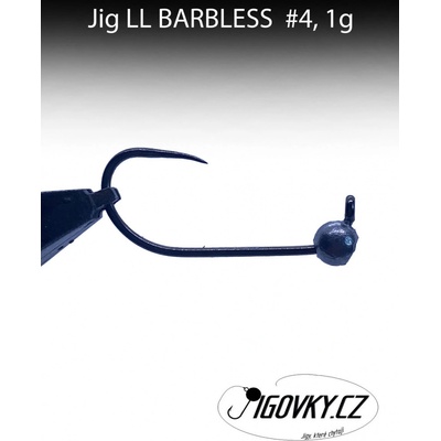 Jigovky.cz Jigová hlavička LL BARBLESS vel.4 1g 5 ks