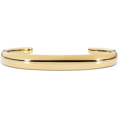 Daniel Wellington Pevný otevřený náramek z pozlacené oceli Flow DW00402072 17,5 cm