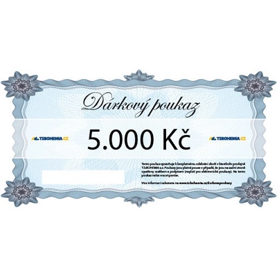 Dárkový poukaz T.S.BOHEMIA 5000 Kč TSB5000