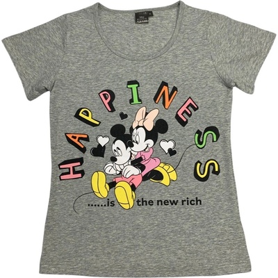 Setino Dámske tričko Minnie Mouse Hapiness sivé