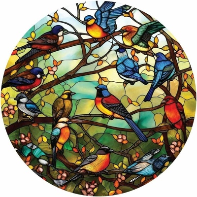 ART PUZZLE Okrúhle Vitráž Lesný zbor 570 dielov