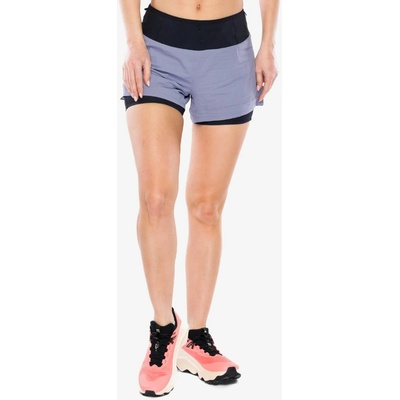 Salomon bežecké kraťasy dámske Sense Aero 2in1 short blue granite