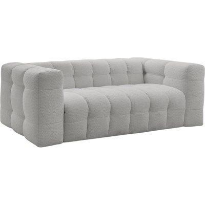 Bobochic Paris Světle šedá bouclé rozkládací pohovka Cloud 228 cm