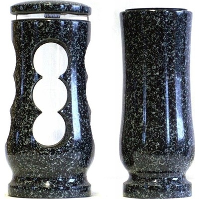 Kamenná lampa a váza na hrob sněhulák Black Regal – Hledejceny.cz