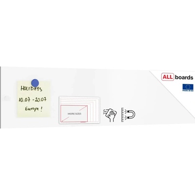 ALLboards Magnetická tabule 60 x 15 cm PME60x15