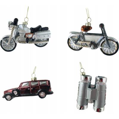 Lux Decorations Mix vzorov 13 cm 4 ks