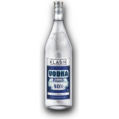 Klasik Vodka Jemná 40% 1 l (holá láhev)