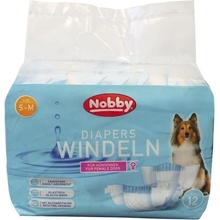 Nobby papírové pleny pro feny S-M 28-40 cm 12 ks