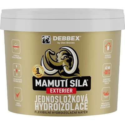 DEN BRAVEN Jednosložková hydroizolace EXTERIÉR MAMUTÍ SÍLA 5kg
