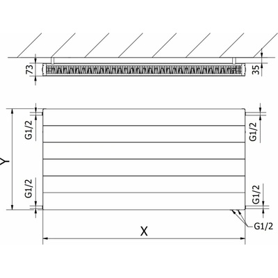 Mexen Line CVL21 W621L-060-050-00 600 mm x 500 mm