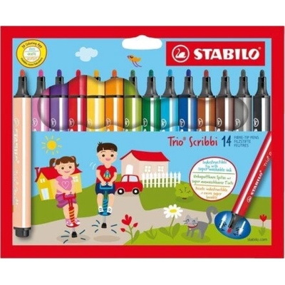 STABILO Trio Scribbi sada 14 fixů 26927