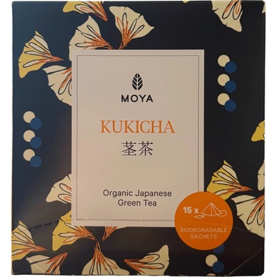 Moya Japonský zelený čaj BIO Kukicha zo stoniek 15 x 1,5 g