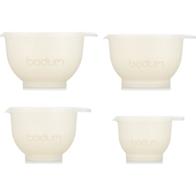 Bodum 100405695 Súprava dvojstenných mís na miešanie Bistro 4-dielna biela