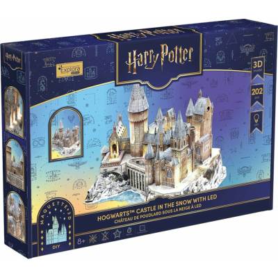 CubicFun 3D puzzle Harry Potter: Zasněžený hrad v Bradavicích LED 202 ks