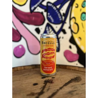 Bacilli perlivá voda Červený pomeranč 330 ml