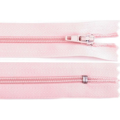 Spirálový zip šíře 3 mm délka 35 cm autolock 133 růžová světlá