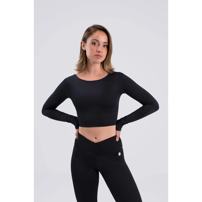 Fitness crop top Intermezzo s dlouhým rukávem 6656 černá – Hledejceny.cz
