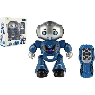 Teddies Robot RC Rytmobot na infra ovládání 20 cm, na baterie, se světlem, se zvukem