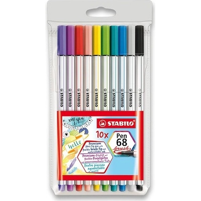 Stabilo Pen 68 Brush 10 barev