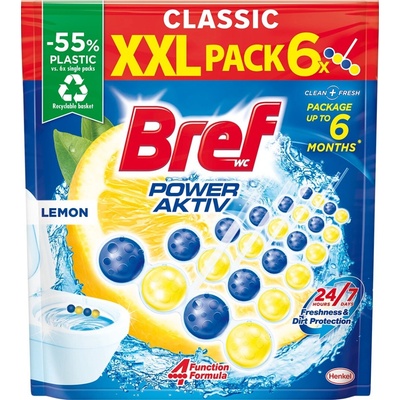 Bref WC Power Aktiv Lemon WC kuličky 3 x 50 g – Hledejceny.cz
