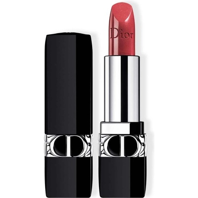 Dior Rouge Dior dlhotrvajúci rúž 743 Rouge Zinnia Satin 3,5 g
