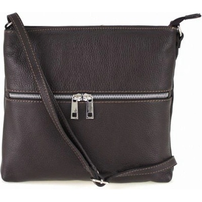 Kabelka Florenc crossbody tmavo hnedá